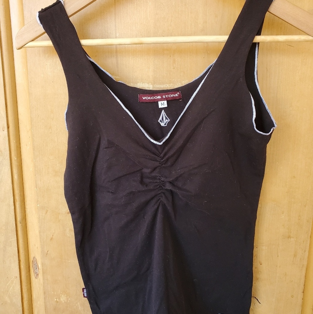 Volcom wardrobe staple simple black tank
